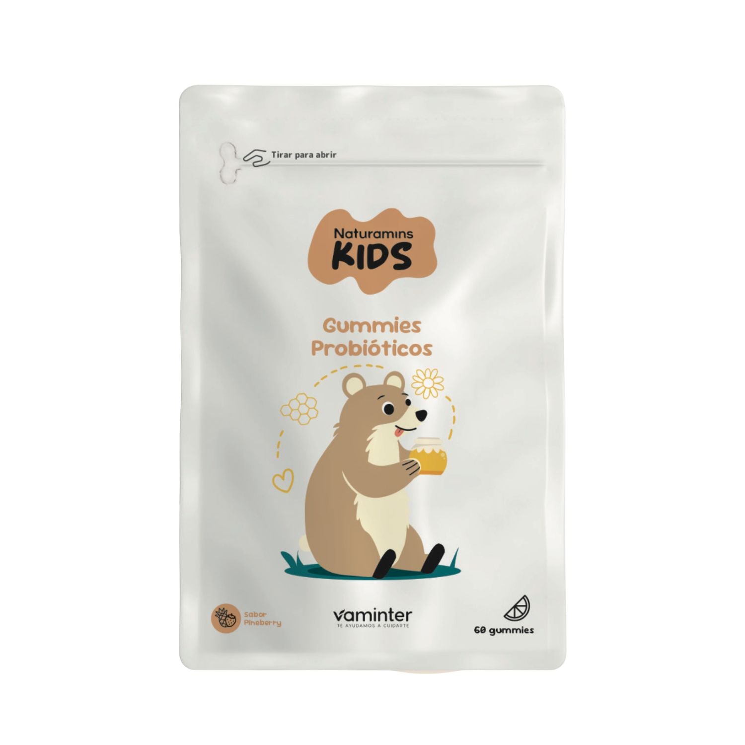 Naturamins Kids Probióticos Gummies - 60 gominolas